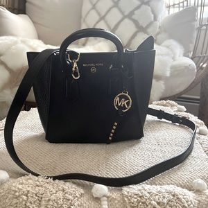 Black small Michael Kors crossover bag
